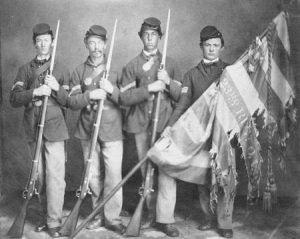 photo of Color guard of the 23rd Ohio Volunteer Infantry