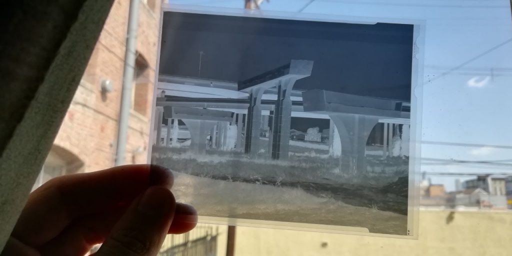 photograph of a 4x5" negative