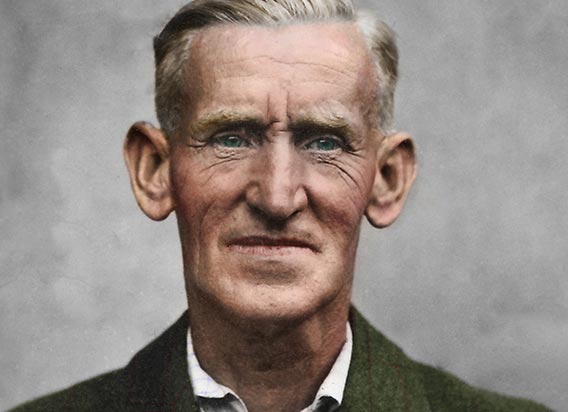 beautifully restored portrait from the early 20th century
